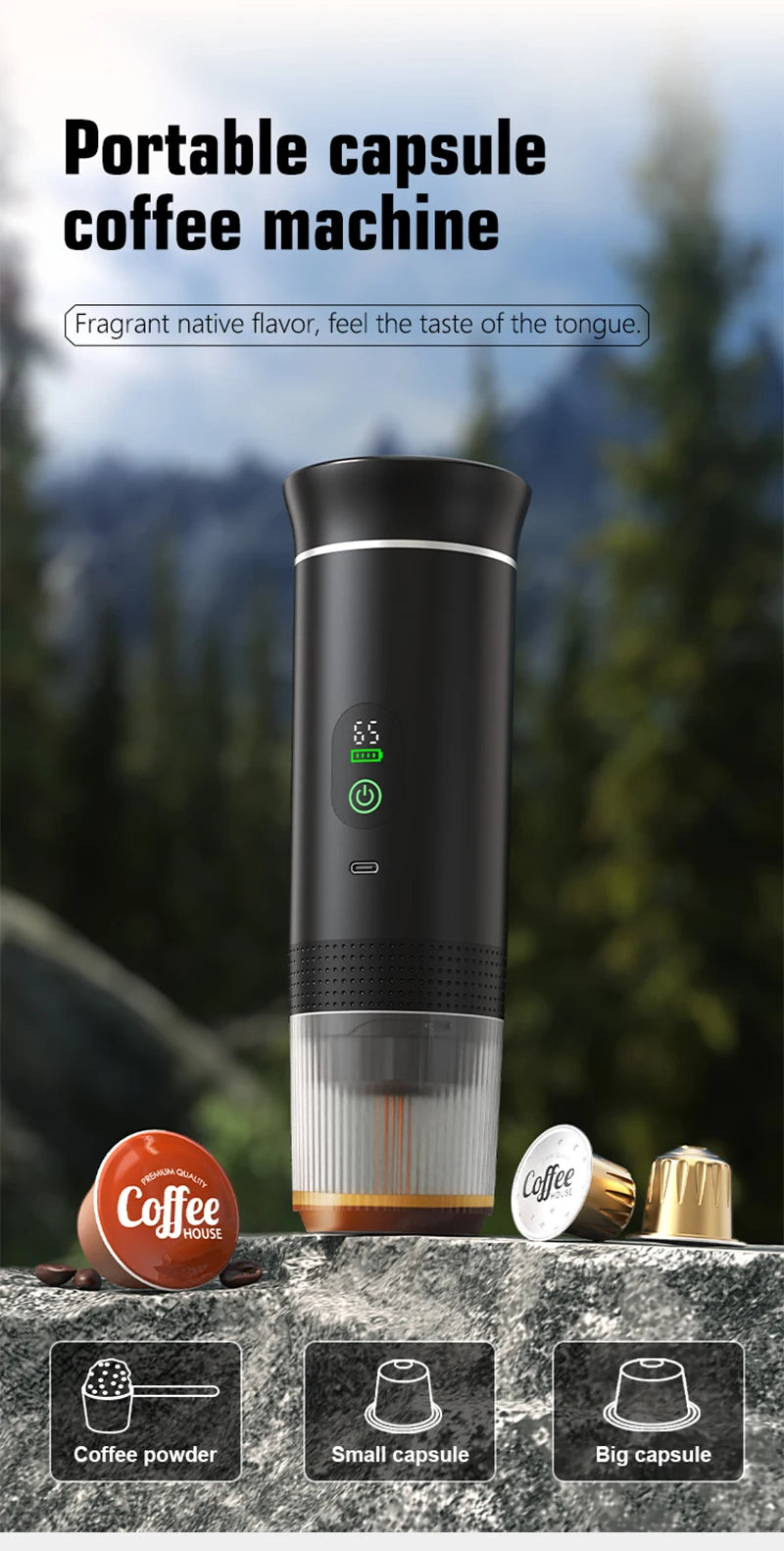 3-in-1 Portable Espresso Machine