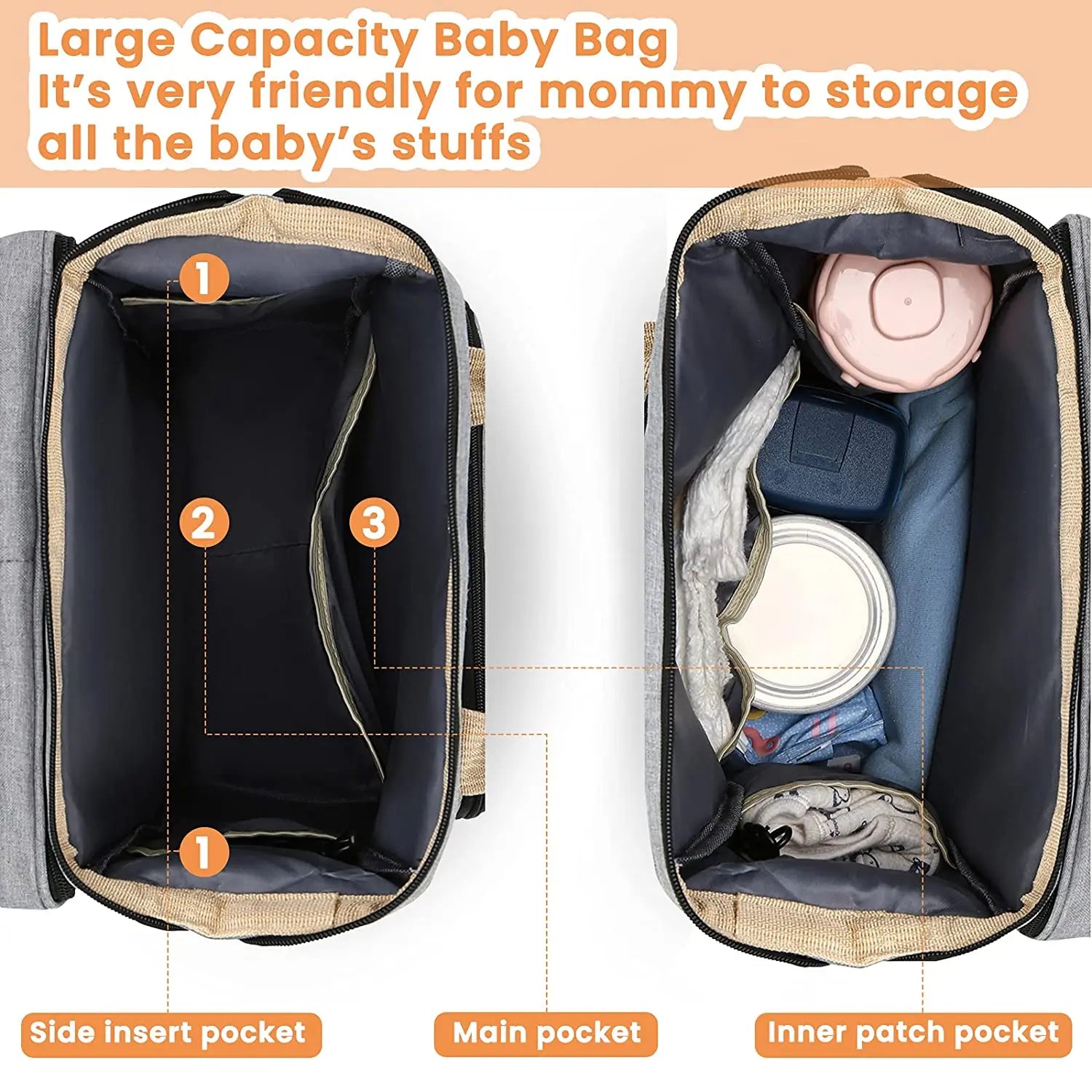Baby Backpack With Extras!