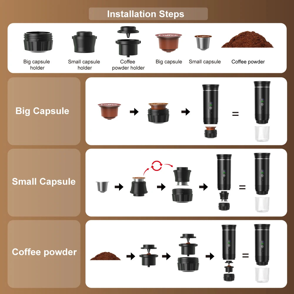 3-in-1 Portable Espresso Machine