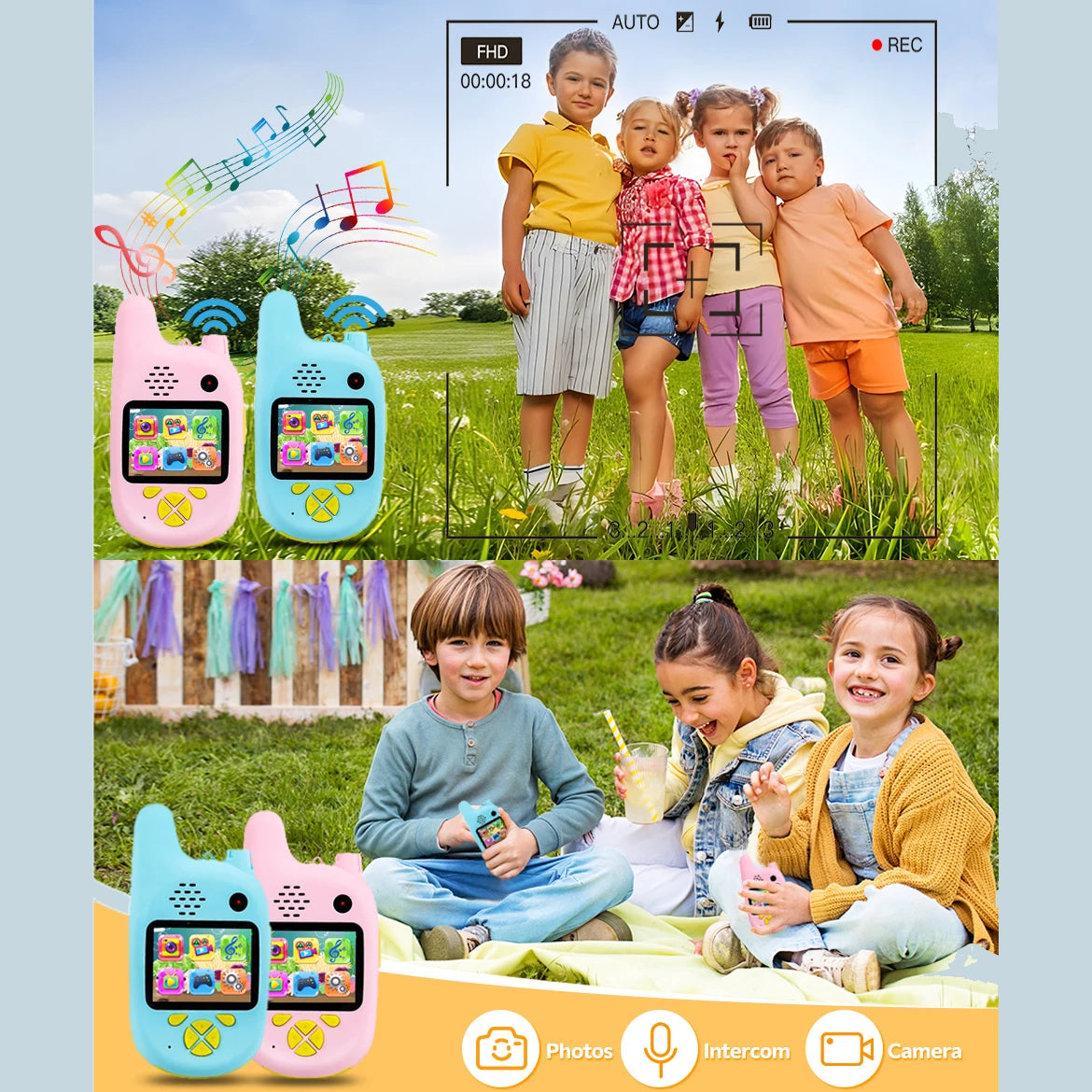 Walkie-Talkie Digital Action Camera