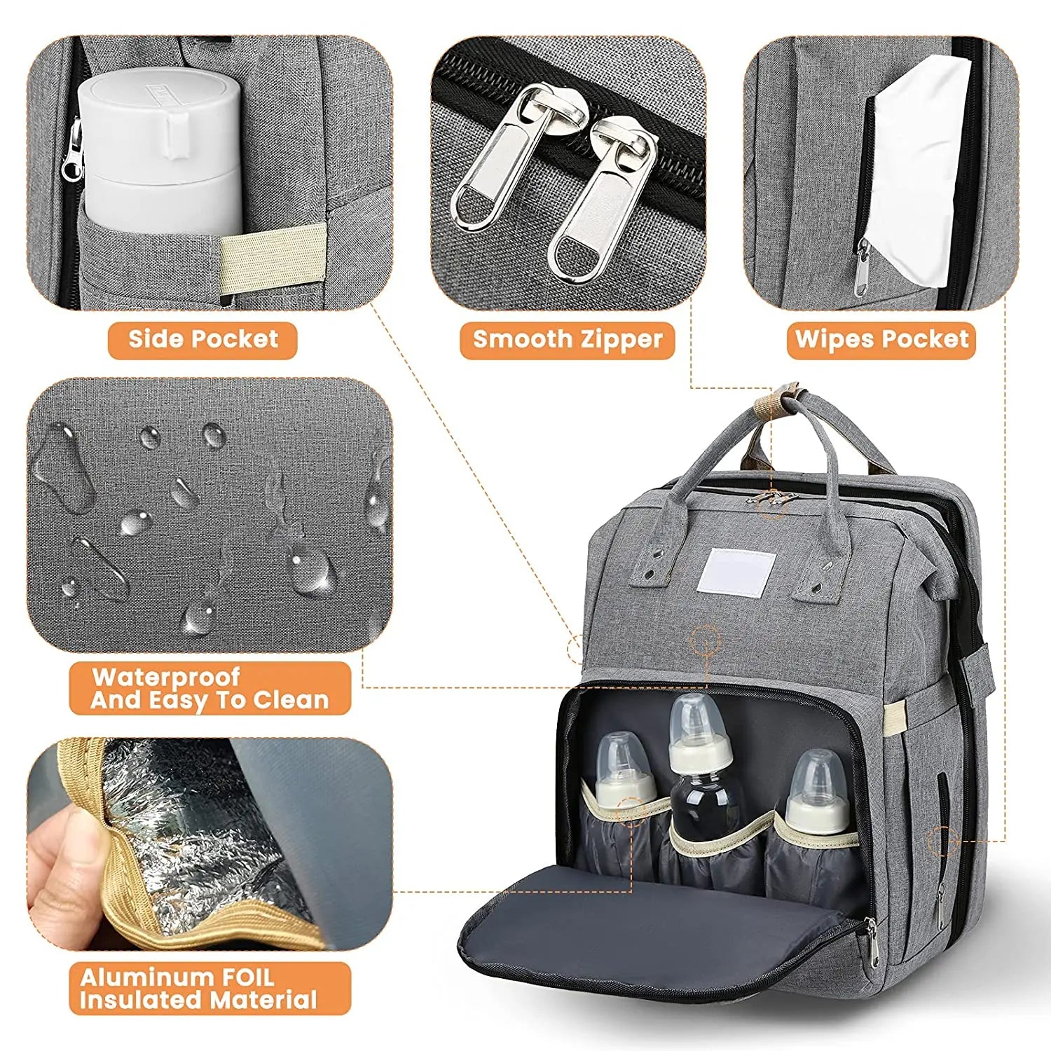 Baby Backpack With Extras!