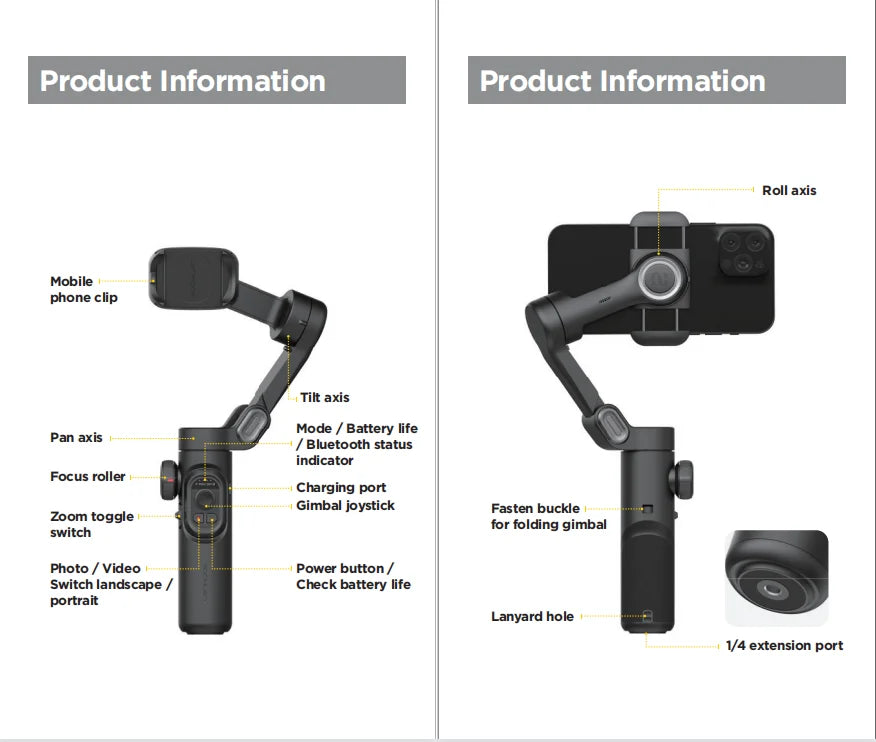 Folding Smartphone Gimbal – For Teens And Parents
