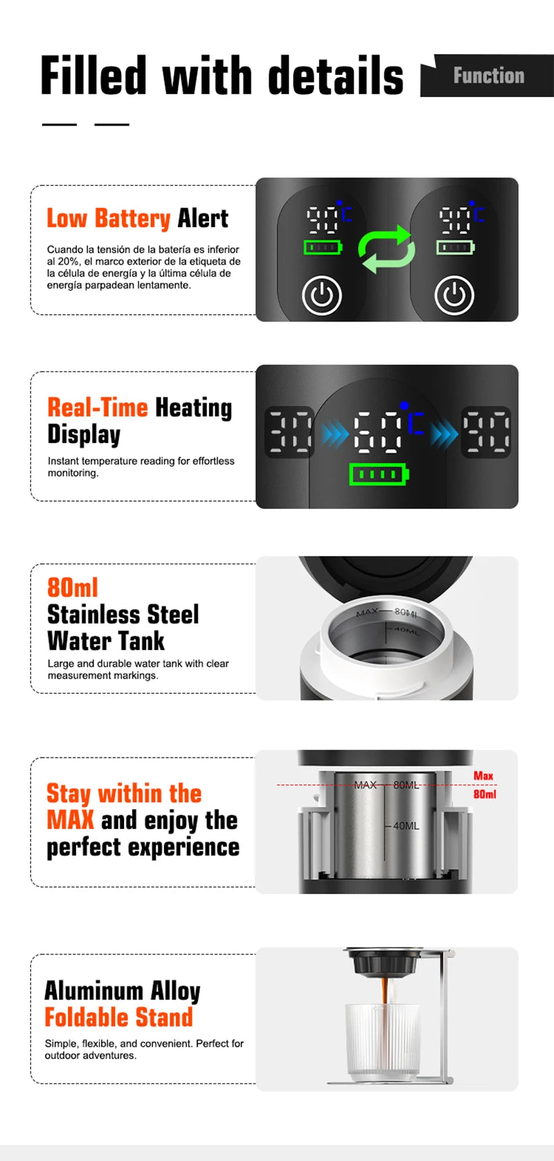 3-in-1 Portable Espresso Machine