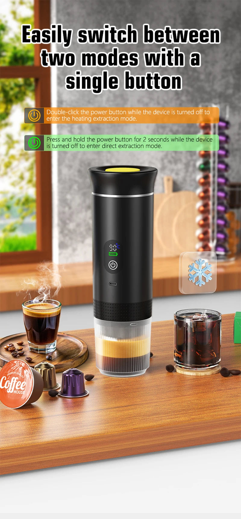 3-in-1 Portable Espresso Machine