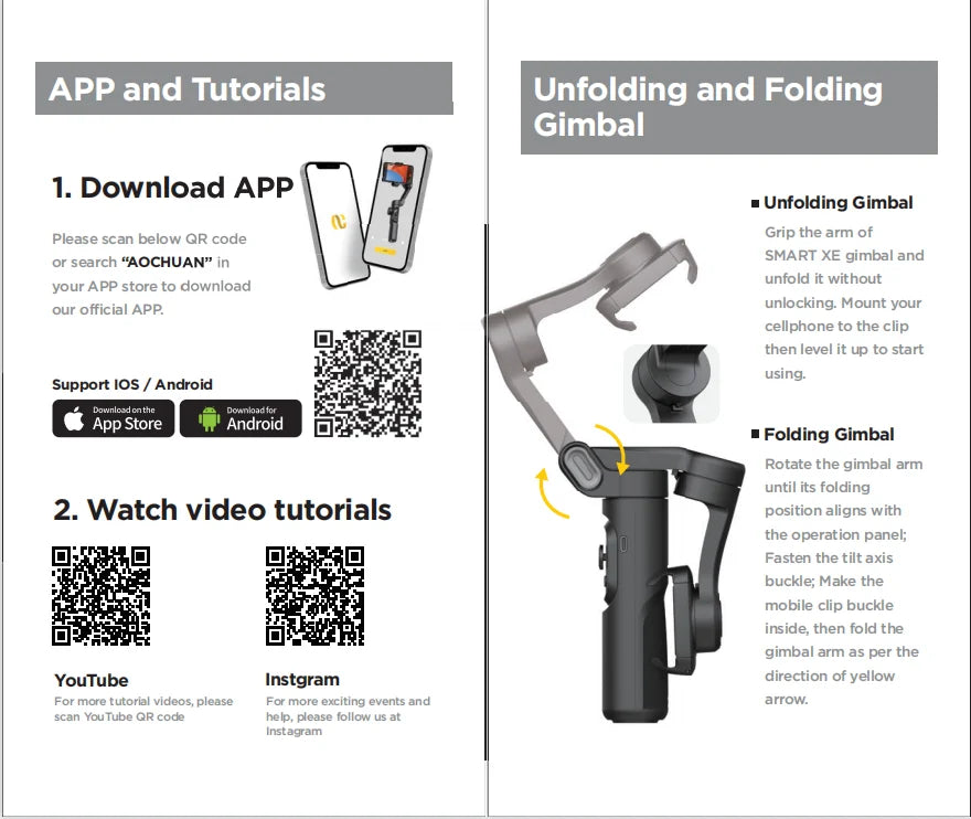 Folding Smartphone Gimbal – For Teens And Parents