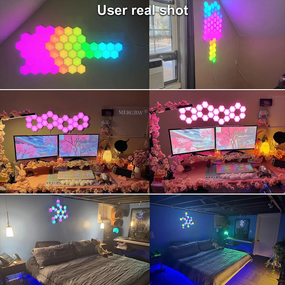 Hexagon Wall Lights!